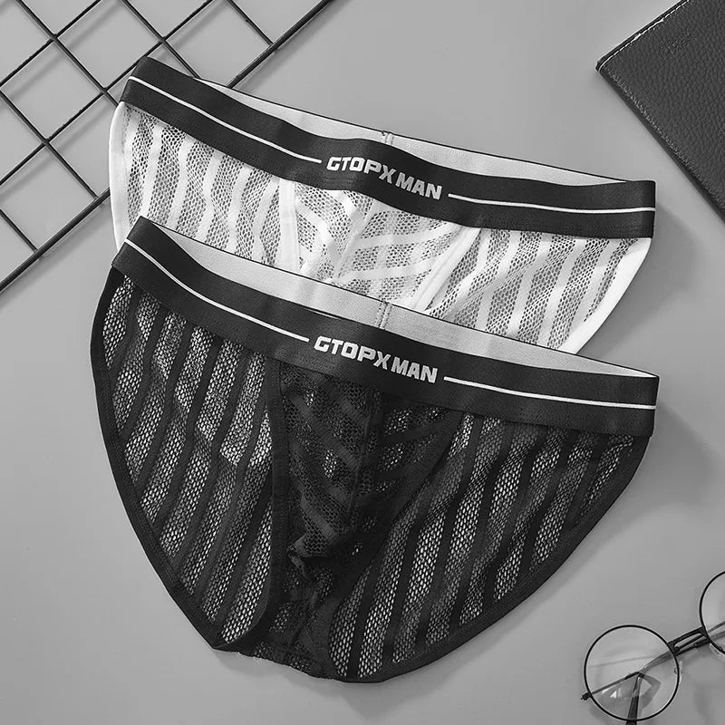 GTOPX Striped Mesh Briefs