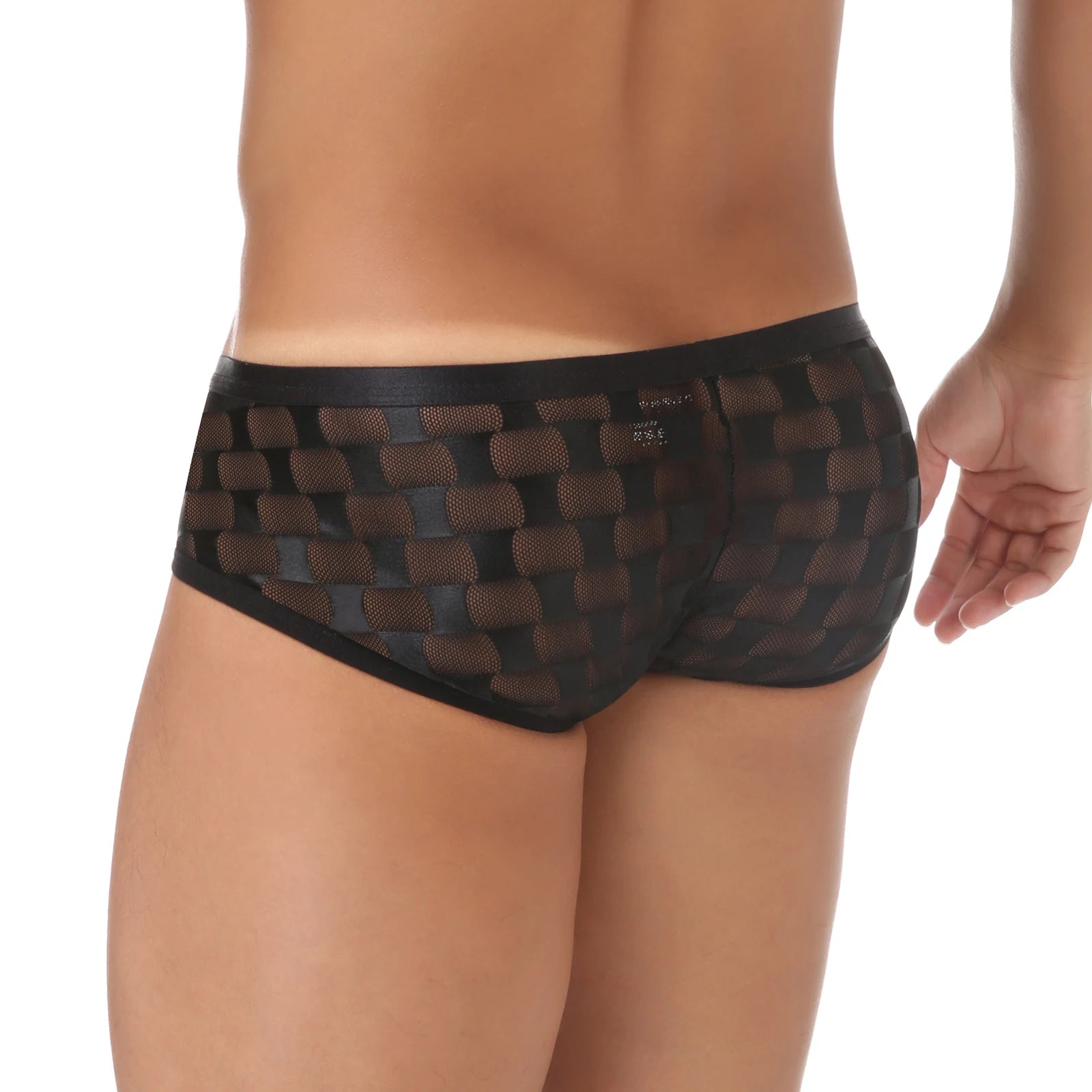 Diamond Mesh Briefs