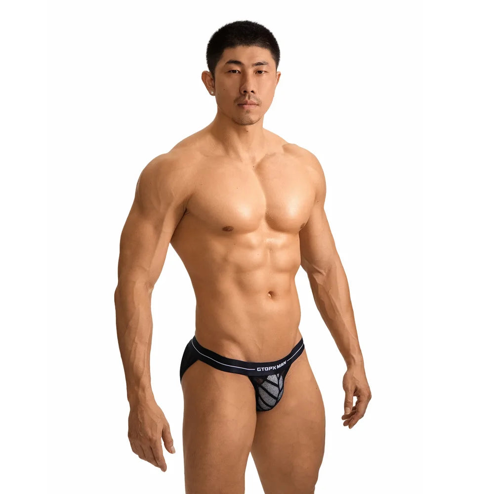 GTOPX Striped Mesh Briefs