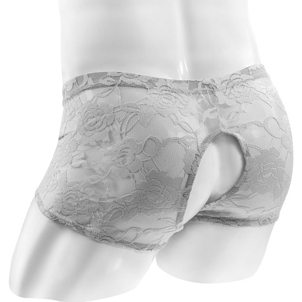 Crotchless Lace Boxers