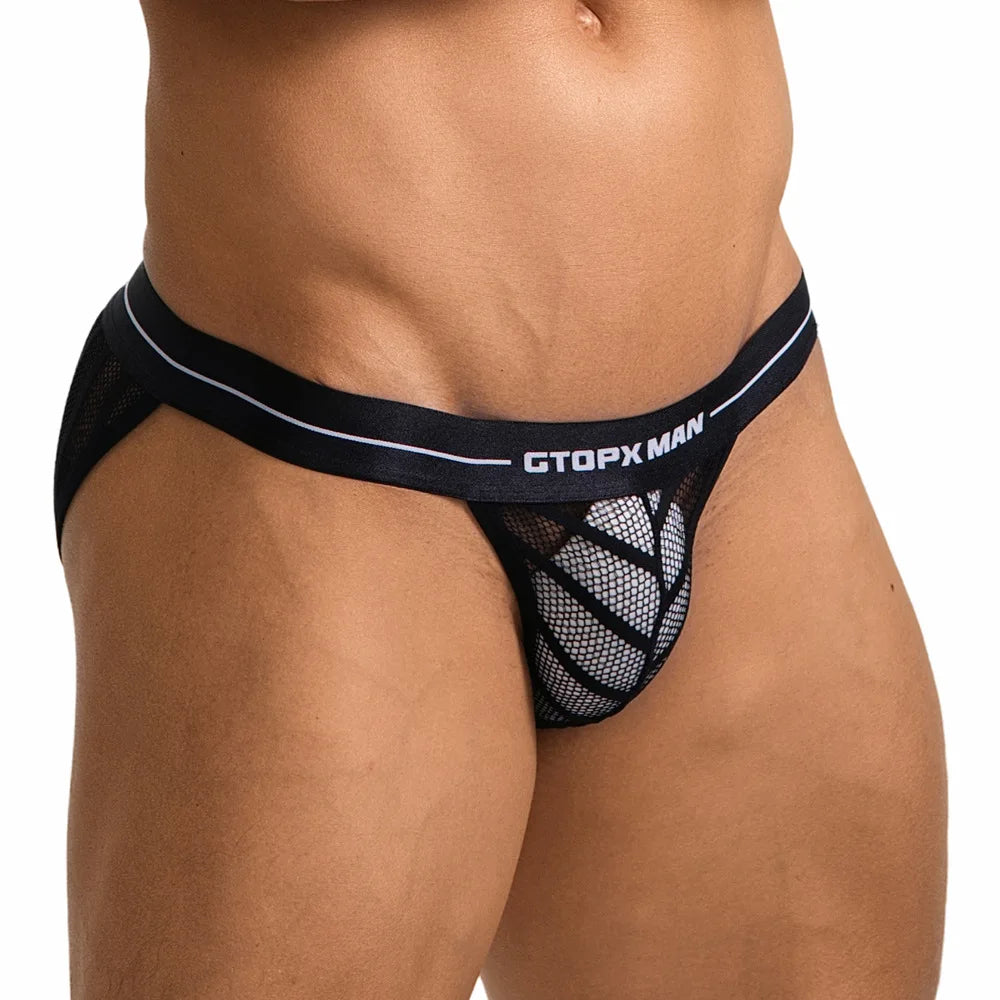 GTOPX Striped Mesh Briefs