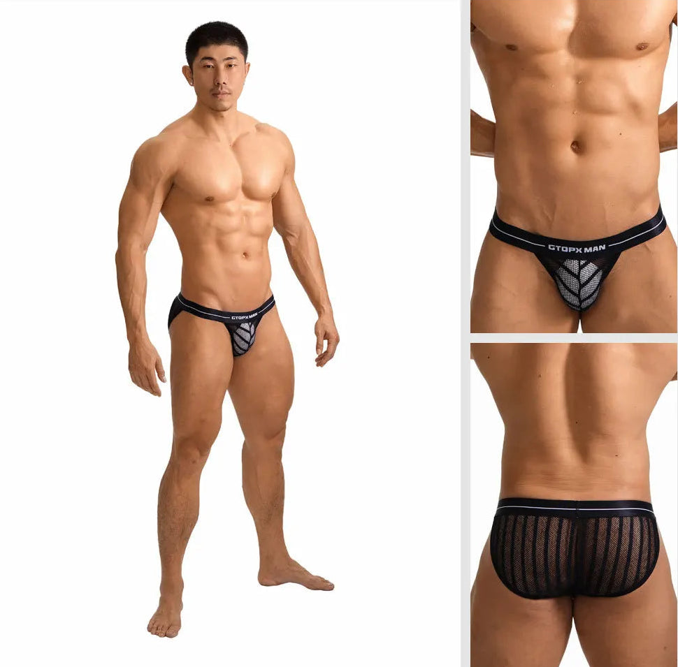 GTOPX Striped Mesh Briefs